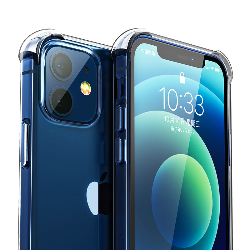 Для iPhone 11 акриловая задная сторона прозрачные чехлы четыре угловых TPU PC прозрачный противоударный чехол для мобильного телефона для iPhone 12 акриловый чехол
