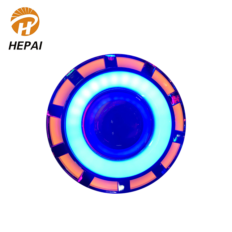 Energy saving10w led lens night light projector bulb motorcycle head lamp with halo rings