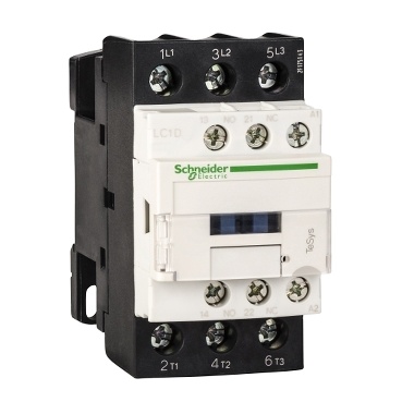 Schn eider Electric TeSys D series three pole AC contactor, 9a, 220V, 50 / 60Hz; LC1D09M7C