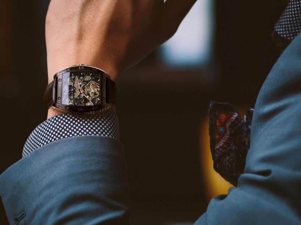 GUANQIN automatic skeleton watch mechanical mens watch top brand luxury men's business watch tourbillon clock men reloj hombre