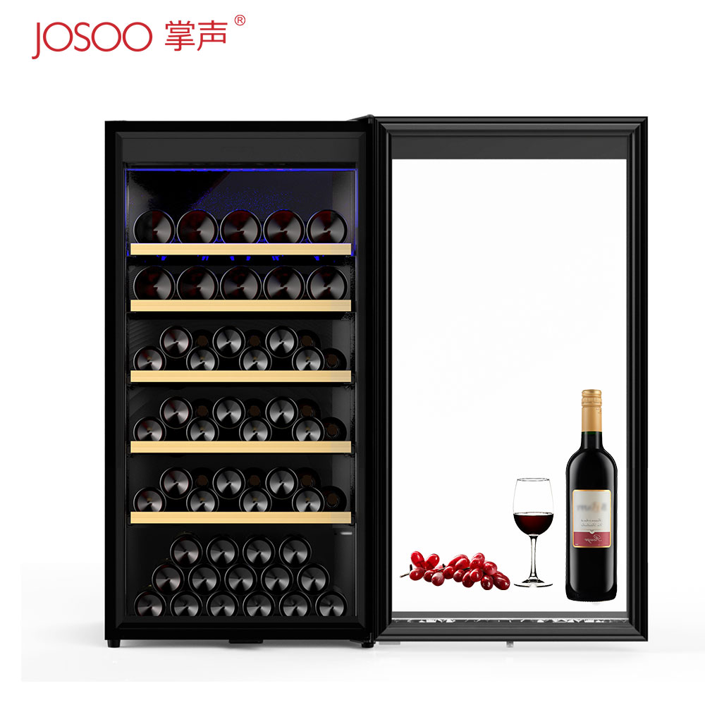 Josoo 32 200 компрессора бутылки Сигле и двойной зона мини-бара красный винный холодильник охладитель холодильник для пива