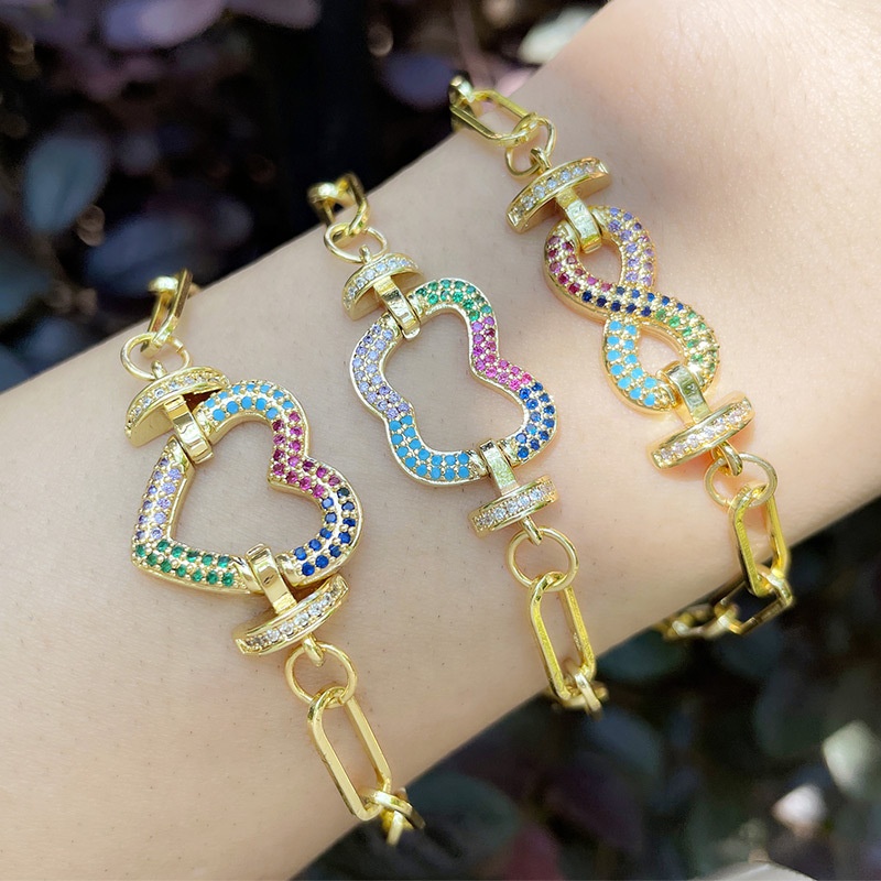 2021 Fashion Jewelry Geometry Bracelet 18K Gold Plated Cross Bracelet For Woman