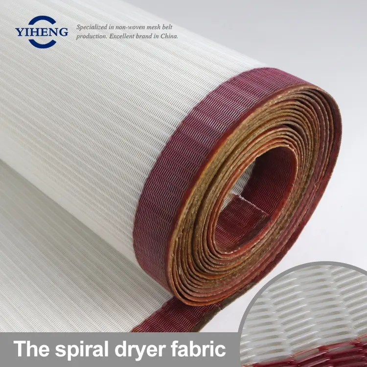 Polyester Spiral Press Filter dryer conveyor Belt for Pressing and filtration of belt dehydrator
