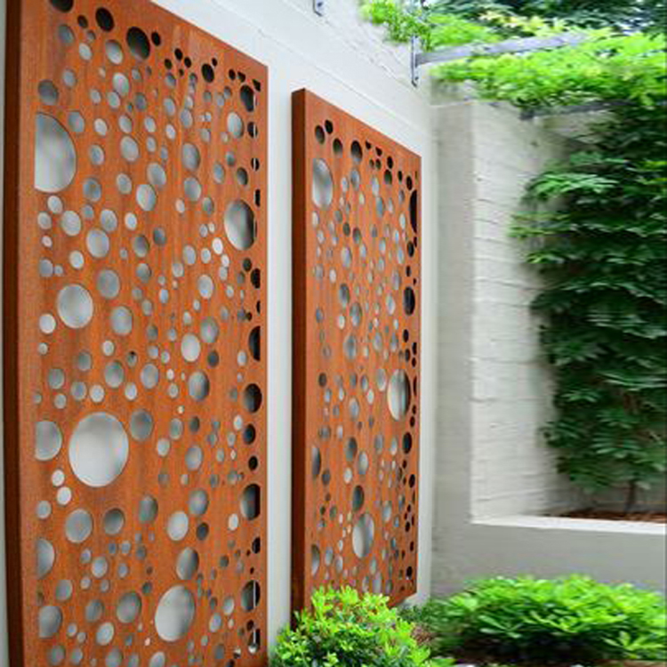 Corten Steel Screen Outdoor for Life Decor