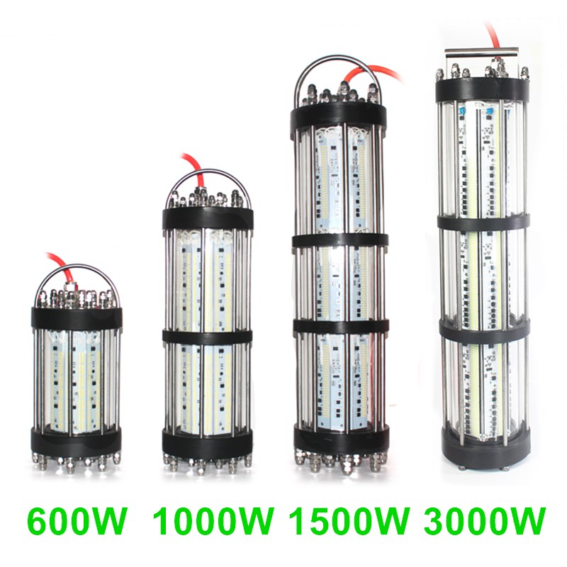 IP68 underwater fish attractor light led 2000W 3000W for catch tuna bass saury hairtail