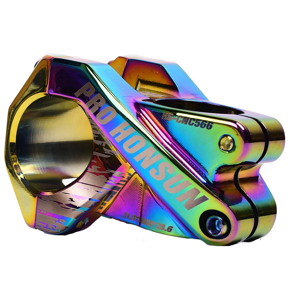Pro Honsun Mtb Bike Short Stem Colorful 31.8*50mm Bicycle Handlebar Stem