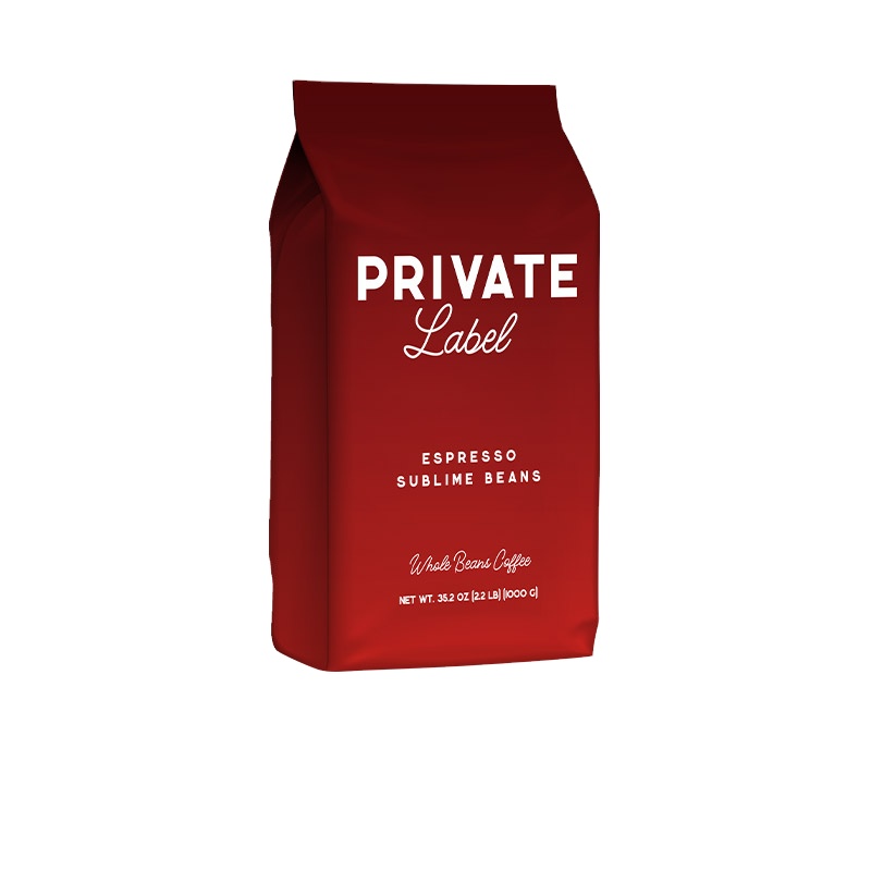 PRIVATE LABEL Medium Roasted Whole Bean Coffee 1000gr./2.2lb - ESPRESSO SUBLIME HALAL Certified
