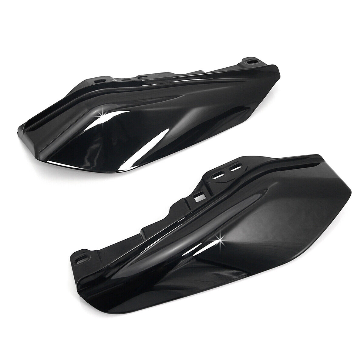 Черные дефлекторы воздуха средней рамки для Harley Touring Road Street Glide Road King Electra Glide 2017-2022 2018 2019 2020