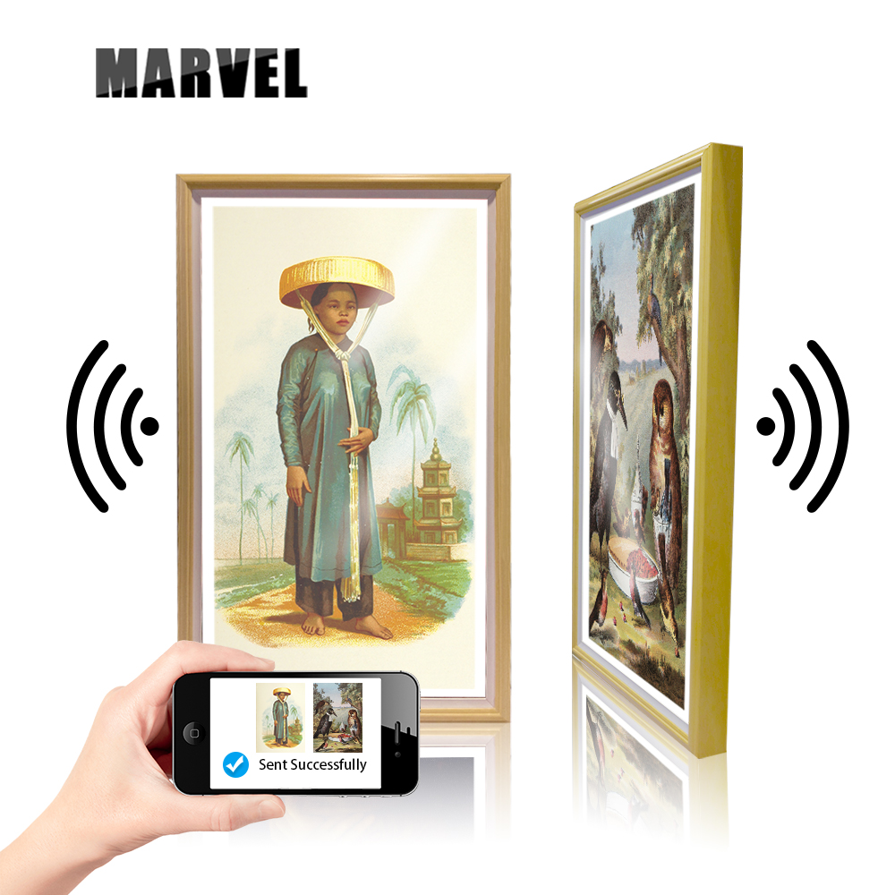 Горячая 32 "android Беспроводной электронный ЖК беспроводной экран WiFi цифровая фоторамка