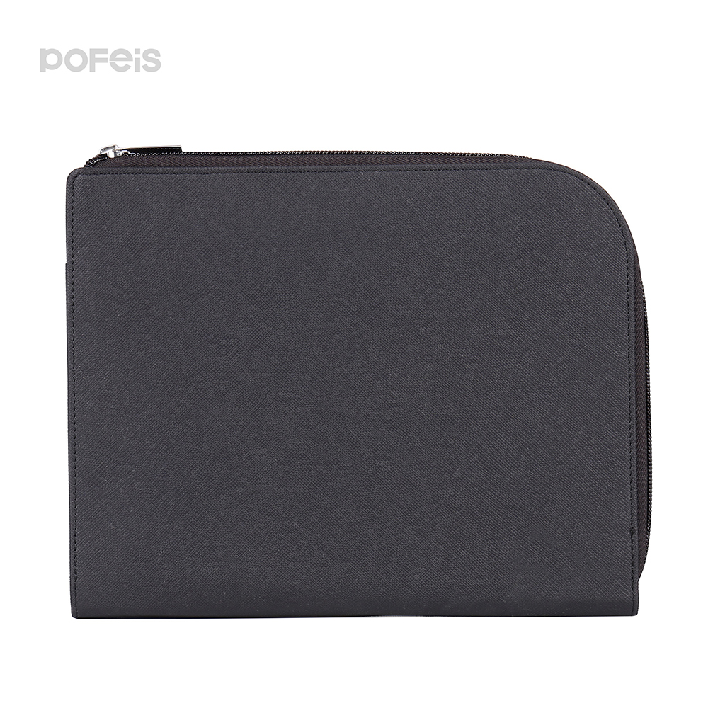 Travel Accessories Portable Storage Folder Customized Pu Zipper Business Portfolio Organizer Folder