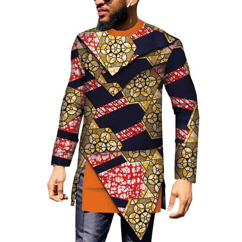Factory Supply fashion print african clothes afrikaner dashiki men african suits