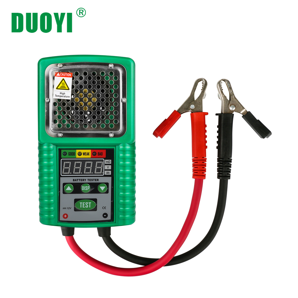 DUOYI DY226 тестер аккумулятора 6V, работающего на постоянном токе 12 В в медицинский осмотр автомобильной хранения солнечной энергии морской питание от аккумулятора, емкость для хранения светодиодный дисплей