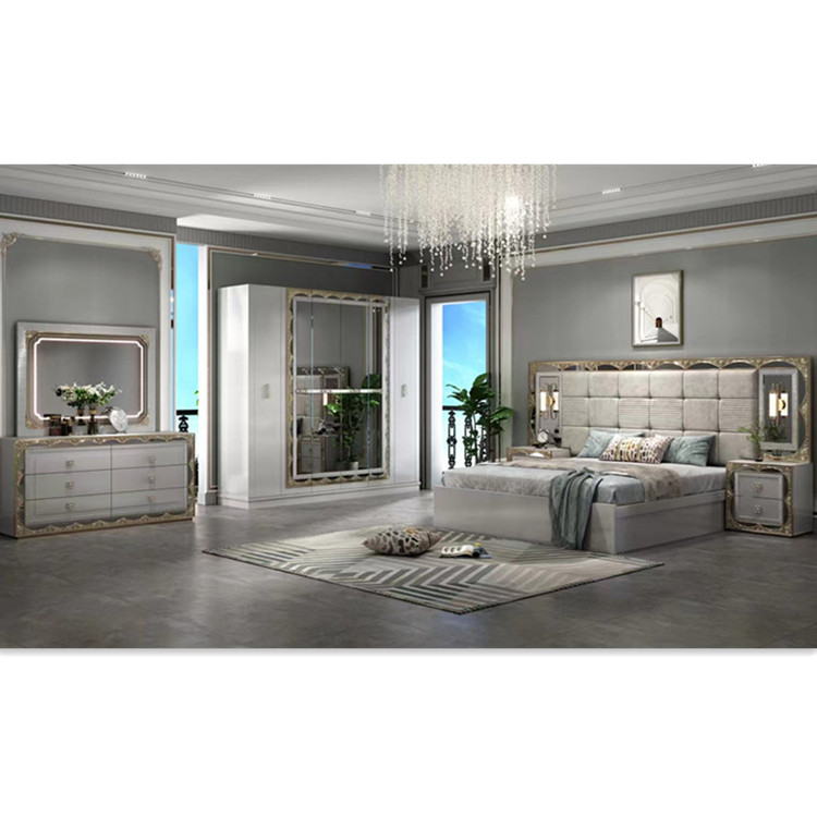 European style wooden furniture high quality bedroom set bedroom furniture