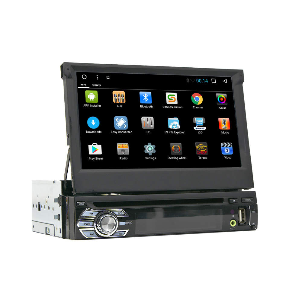 1 DIN 7 дюймов сенсорный экран Android автомобильный CD-плеер dvd-плеер авто радио с GPS навигации BT Поддержка Wi-Fi камера OBD DAB +