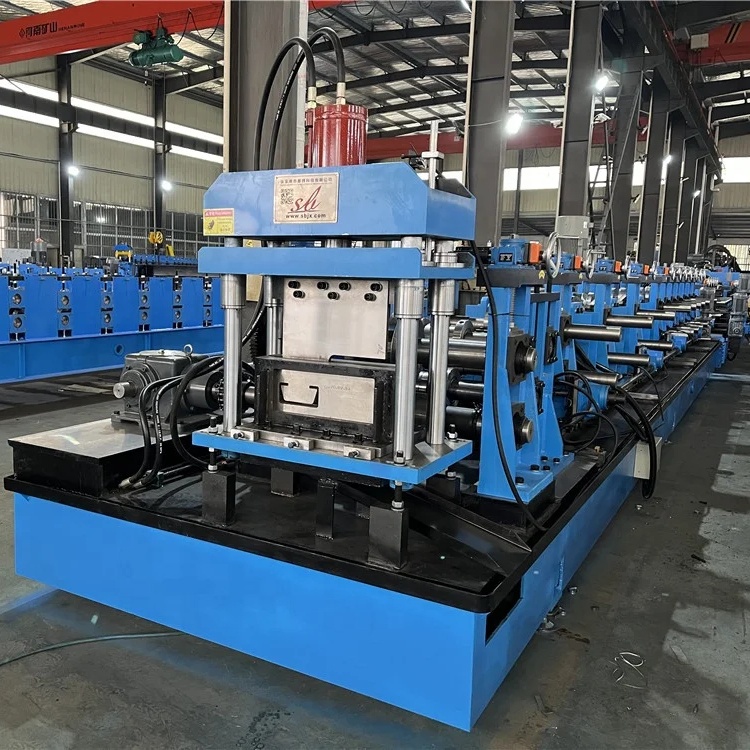 Fully automatic Sigma and C Purlin Roll Forming Machine with Punching station
