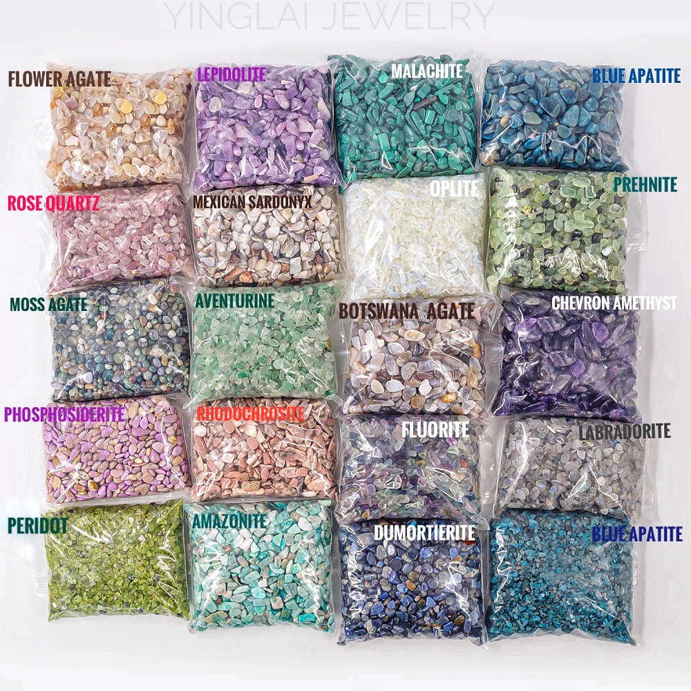 Yinglai factory natural gemstones crystals healing stones chips tumbled crystals fengshui