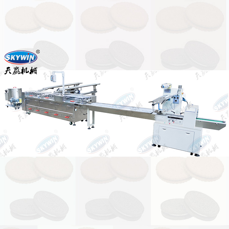 Full Automatic Biscuit Packaging Machine Biscuit Sandwich Machine Cream Sandwich Biscuit Machine