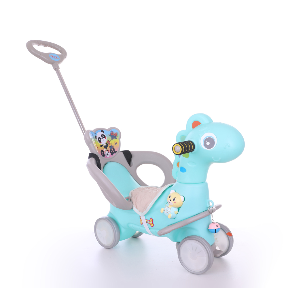 Newest plastic kids toy rocking horse ride on toy