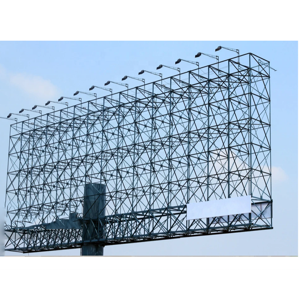 LF Space Frame Wall Mounting Structure Outdoor Billboard