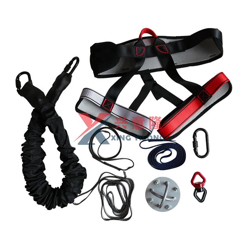 XYL 60 кг 80 кг-100 кг 150lbs 200lbs антенна оборудование для прыжков с тросом, полный набор для йоги Банджи шнур для тренировки