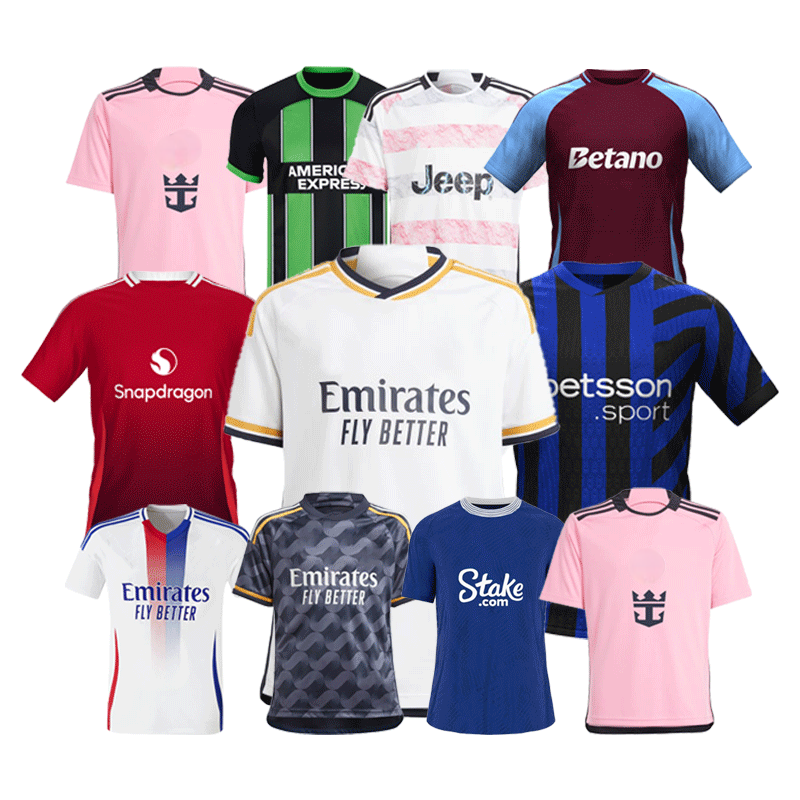 New season 2425 Customized Football Team Wear Sublimation Football Shirt Soccer Jersey Uniform Club Sportswear