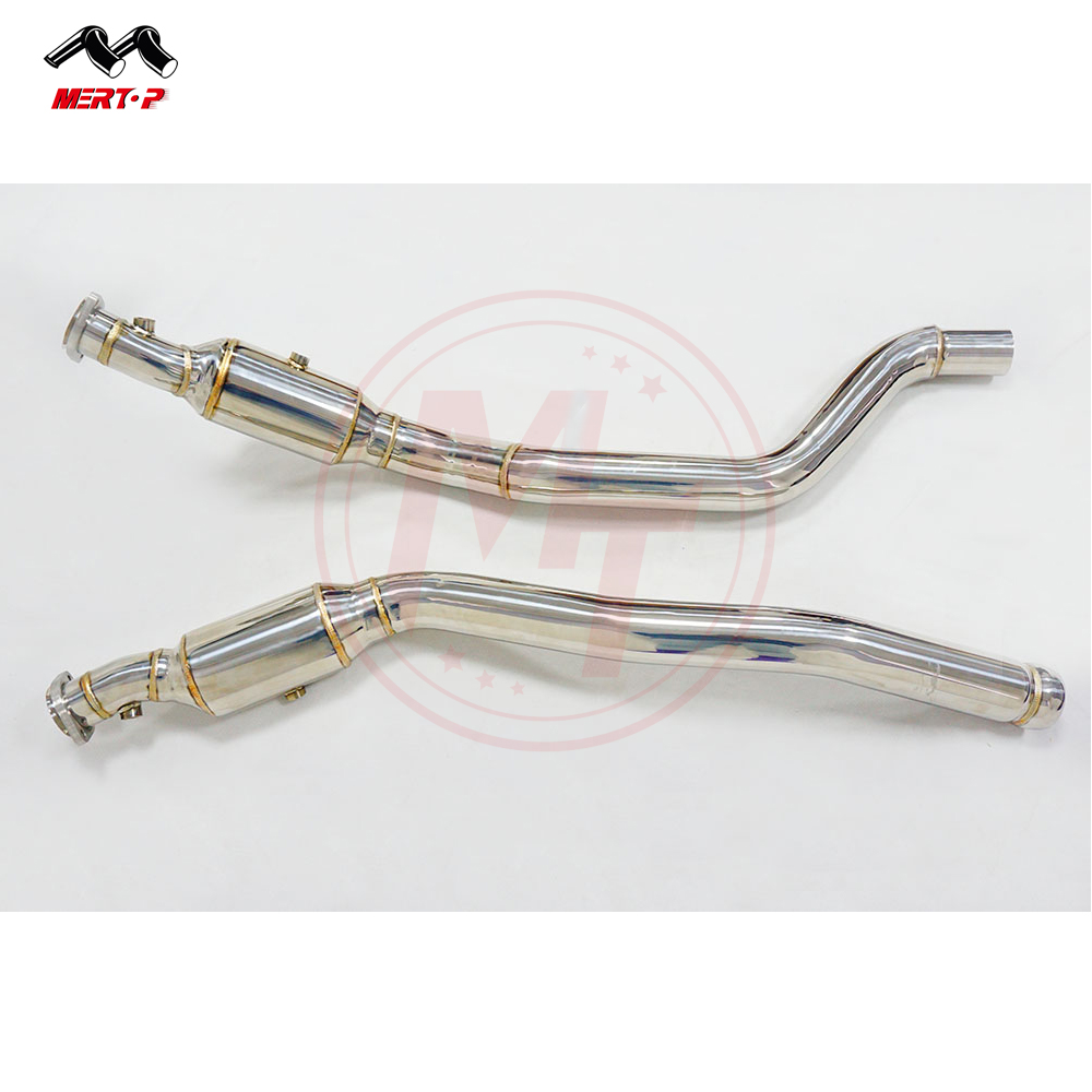 Mertop Racing 3 ''M157 5,5 T AMG W166 ML63 GLE63 X166 GL63 GLS63 catless downpipe 2012-2019