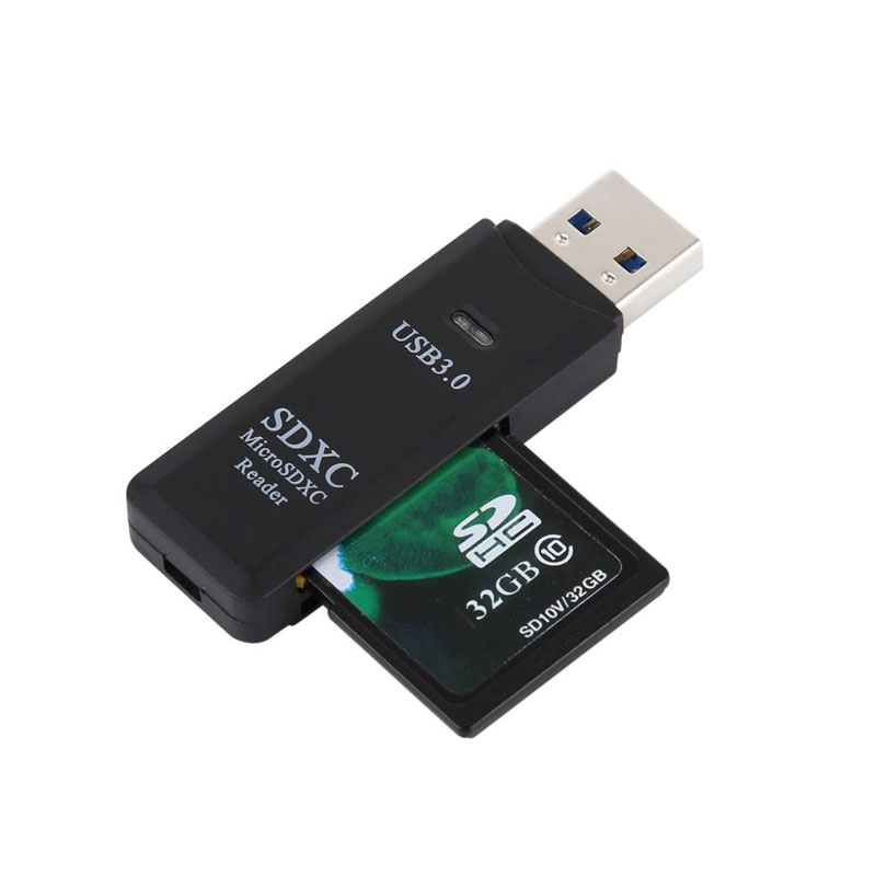 USB 3,0 Super Speed 2 в 1 устройство для чтения карт памяти Micro SD кард-ридер Поддержка TF карты