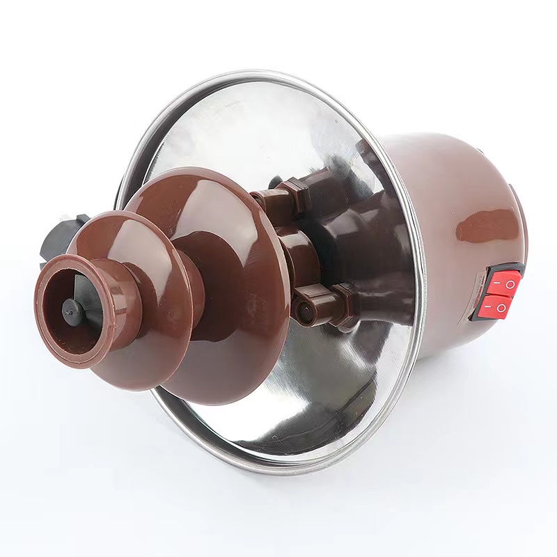 stainless steel cascading chocolate fondue fountain