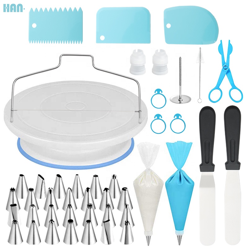 Hot Sales Cake Turntables Decoration Accessories Kit Baking Pastry Cake Decorating Tools Set