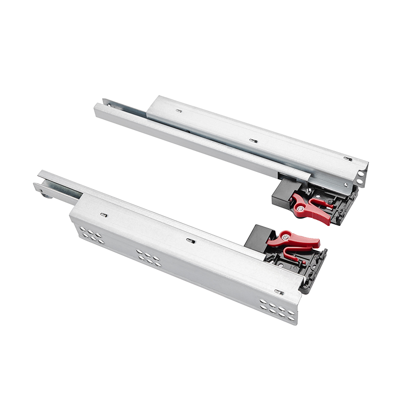 Customize Single Full Extension Soft Close Concealed Undermount Slides Telescopic Rails Drawer Slide