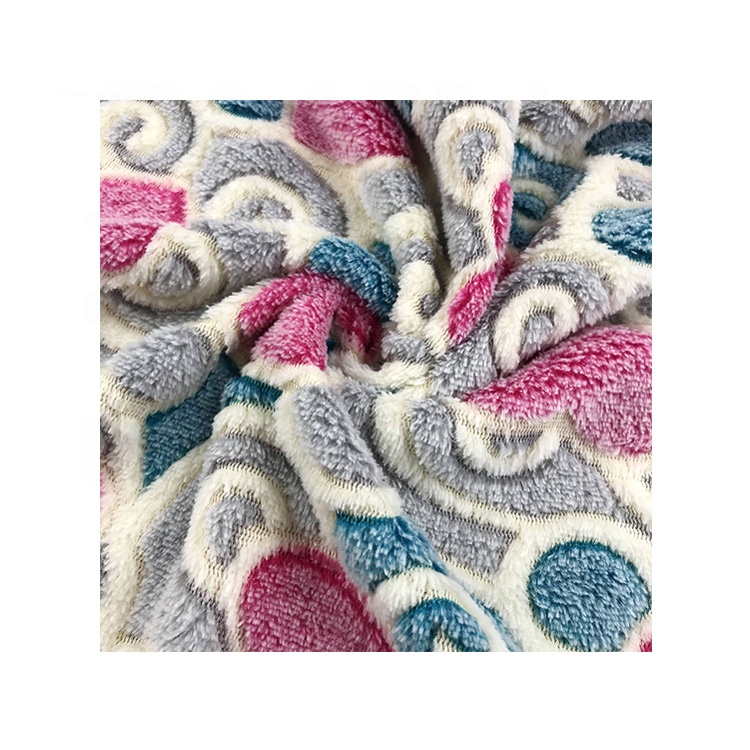 KINGCASON Factory Wholesale Cozy Fluffy 100 % Polyester Colth Coral Fleece Fabric For Bathrobes