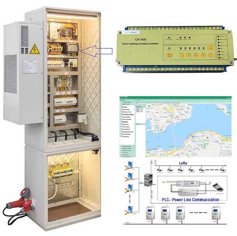 Smart Street Light Control system facilitates particularly a reduction in power consumption, CO2 emission and light pollution