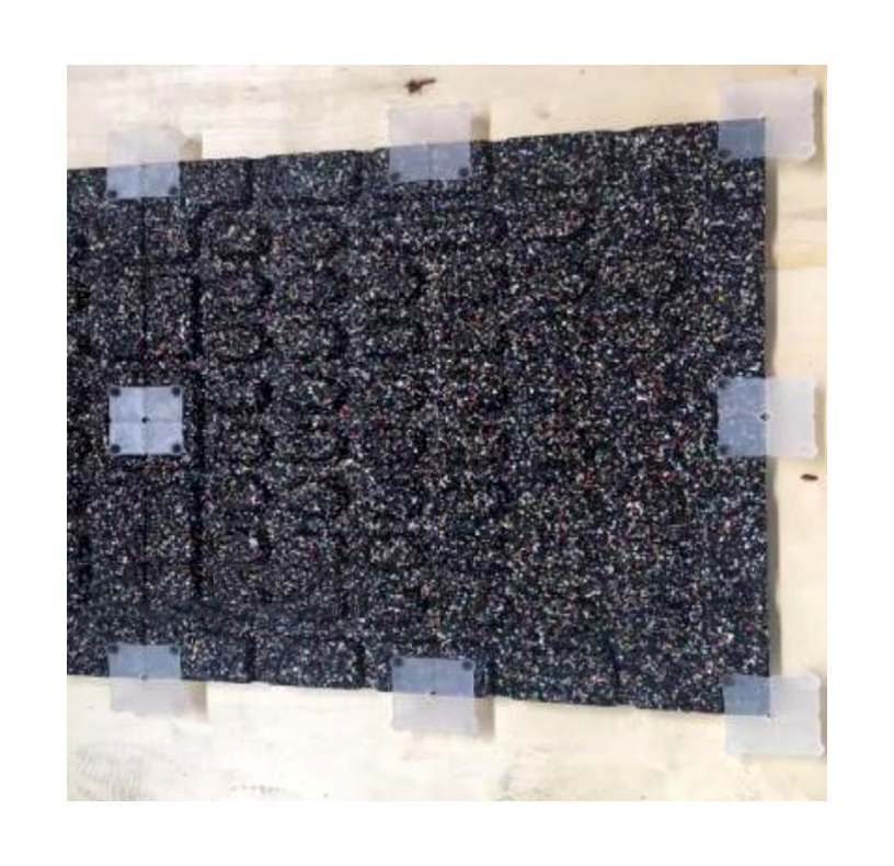 Gym mat rubber flooring mat fitness crossfit rubber tile black with puzzle