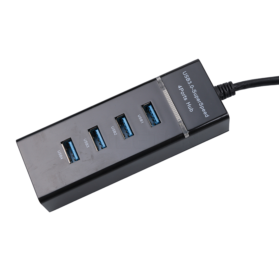 Новый адаптер с 4 usb портами для зарядки электроники с высокая скорость концентраторы Высокоскоростной 4-портовый USB 3,0 Multi HUB разветвитель расширения для настольных ПК ноутбук адаптер usb-концентратор