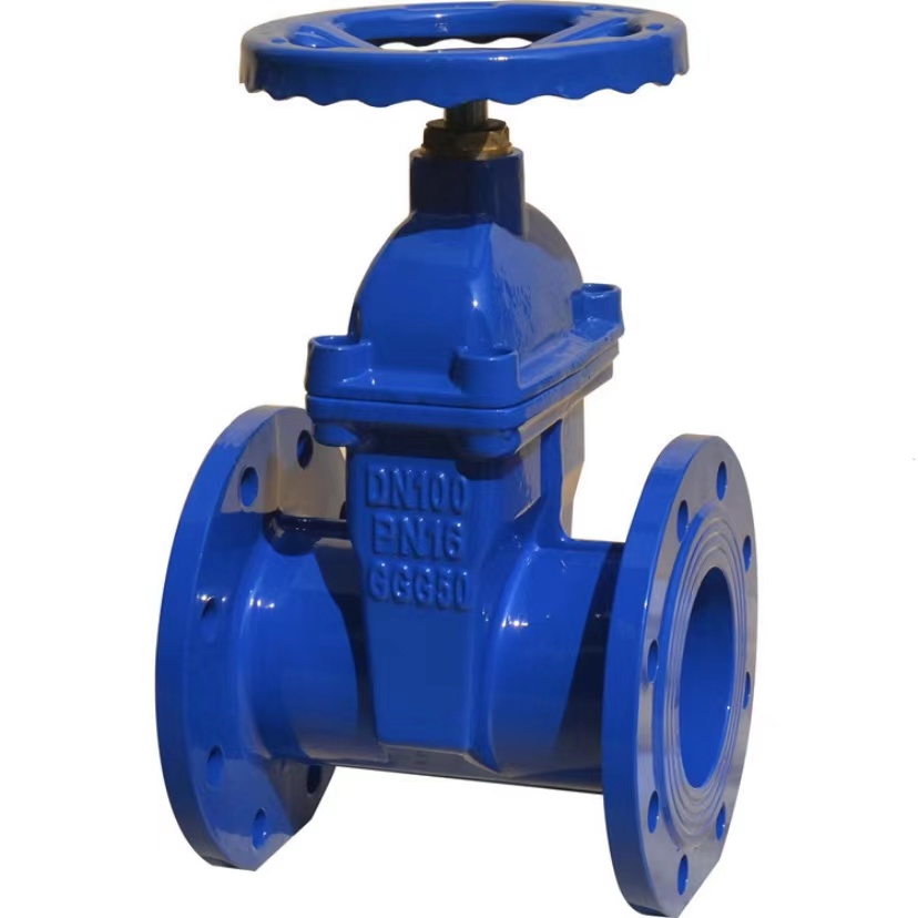 Din3203 чугунное изделие из ковкого чугуна GGG50 DN1000, большой размер, поднимающийся стержень, упругий, сидячий, фланцевый задвижной клапан от производителя