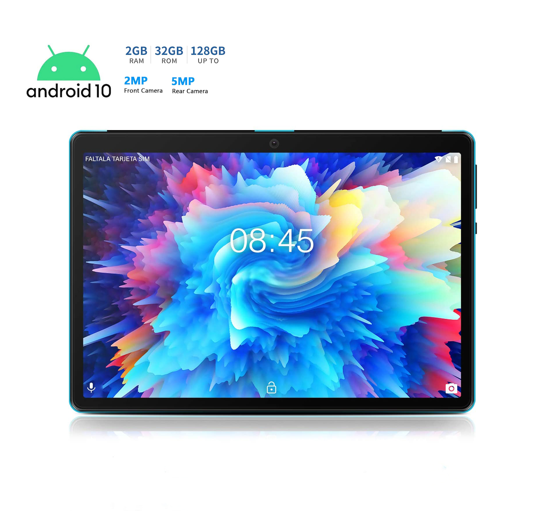 2 in 1 Tab Full HD Touch Screen Keyboard Wifi Original 2gb RAM 32gb Storage Android System 10 Inch Tablet PC Without Sim Card