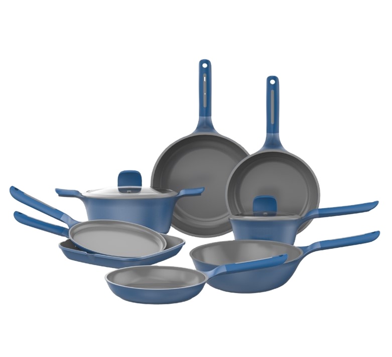 Die cast Casserol pots and pans cookware aluminum set cook pot set forged round cooker set