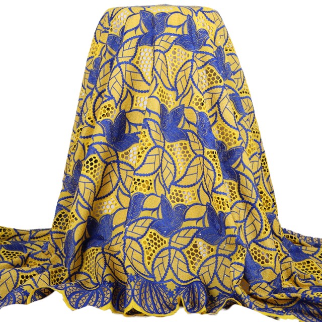 2280 Free Shipping Nigerian Cotton Swiss Voile Lace Fabric 5 Yard African Swiss Voile Lace In Switzerland For Sale
