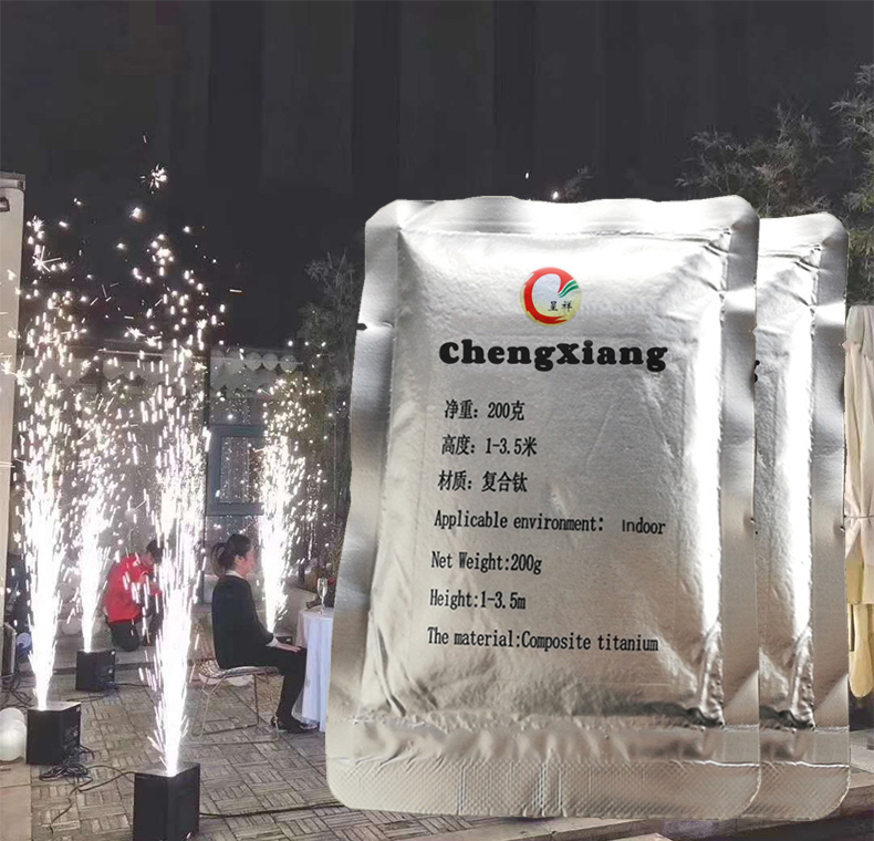Wedding Stage Effect 200 Ti Titanium Powder for Stage Cold Spark Fireworks Machine Sparkler