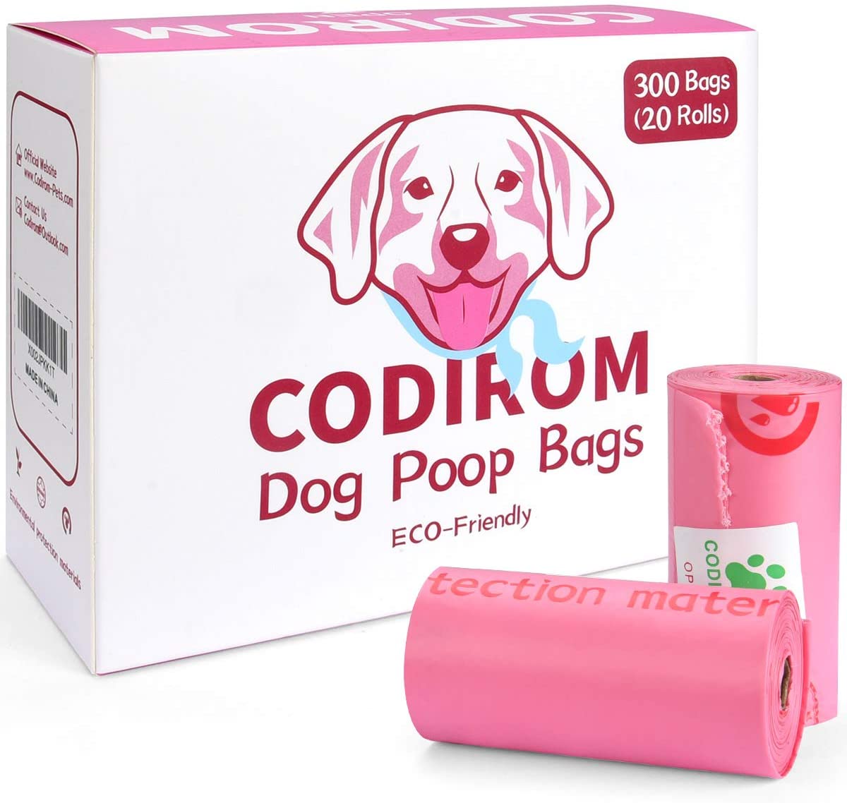 Plastic Material 100% bio degradable plastic bag flushable pet poo dog waste roll bags