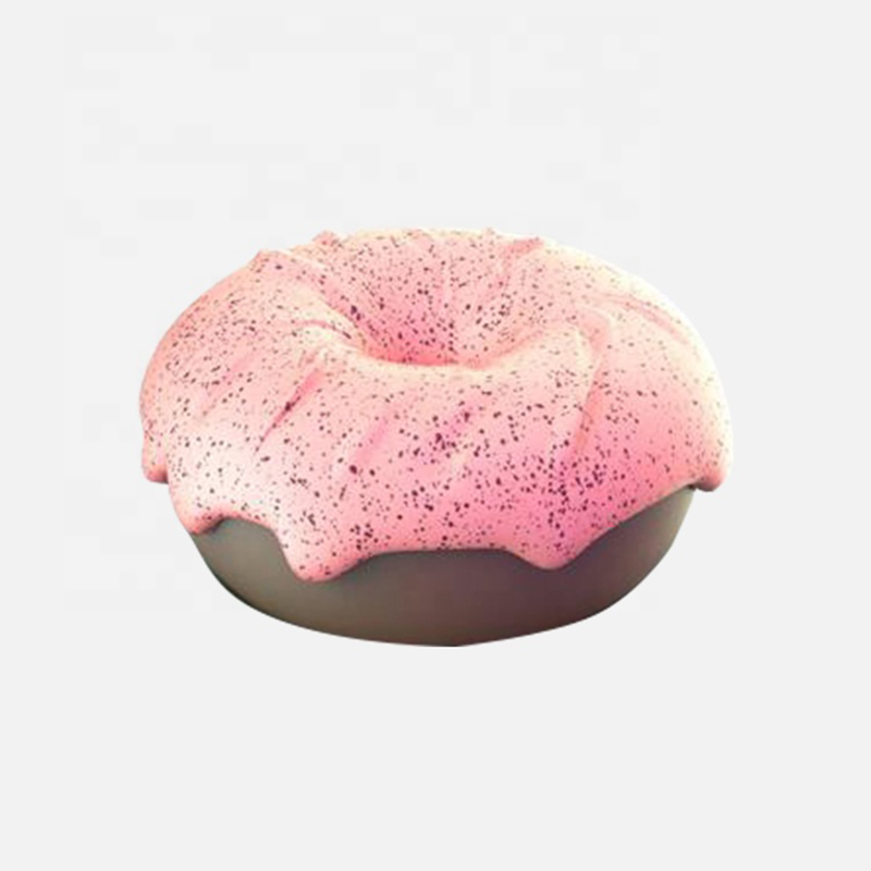 Wholesale Doughnut Shape Fragrance Interactive Sleeping Breathing Cats Toys For Freshener