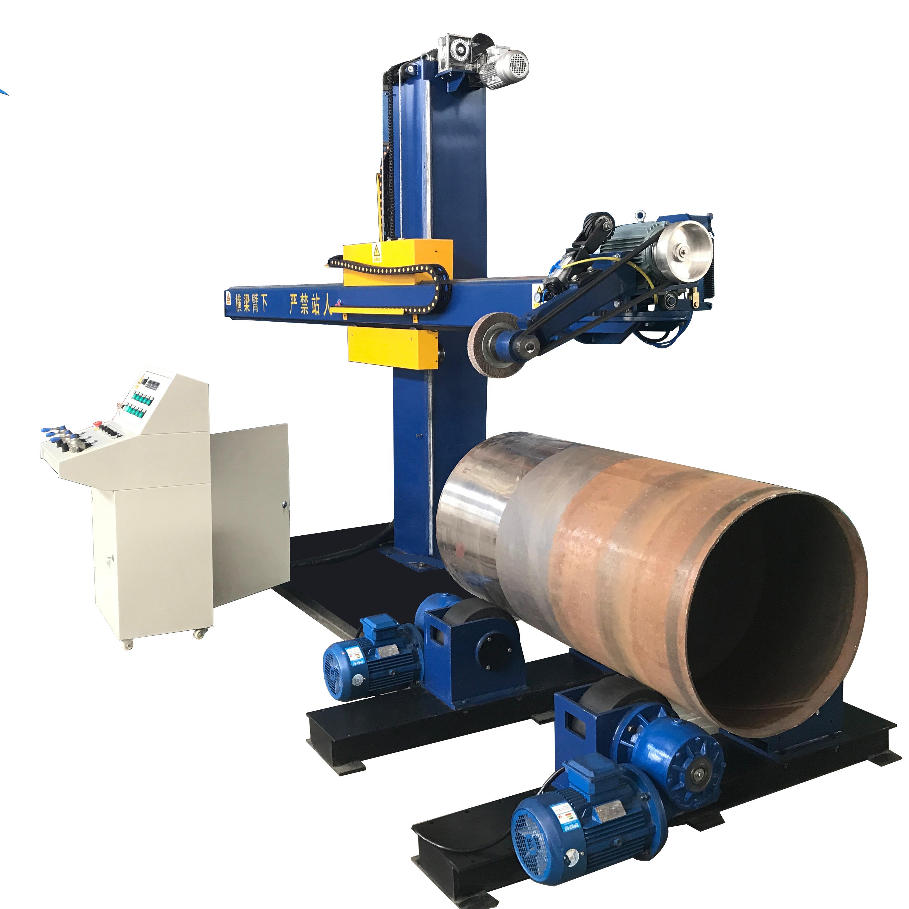 Automatic alloy wheel polishing machine for Ss Aluminum metal copper tank head surface grinding