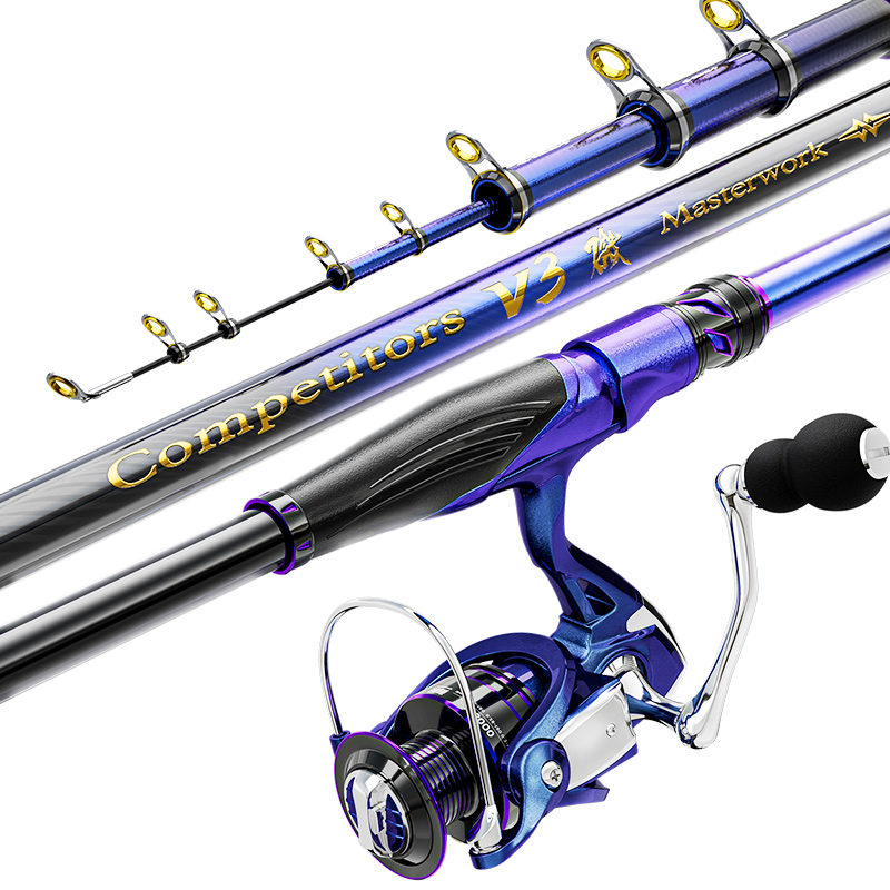 Carbon Long Shot Surf Casting Telescopic Fishing Rods Fishing Rod Spinning Vara De Pesca Canas De Pescar Canne A Peche Joran