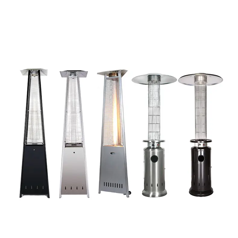 Tower-shaped gas liquefied gas heating furnace outdoor landscape mobile heater courtyard bar umbrella villa grill stove