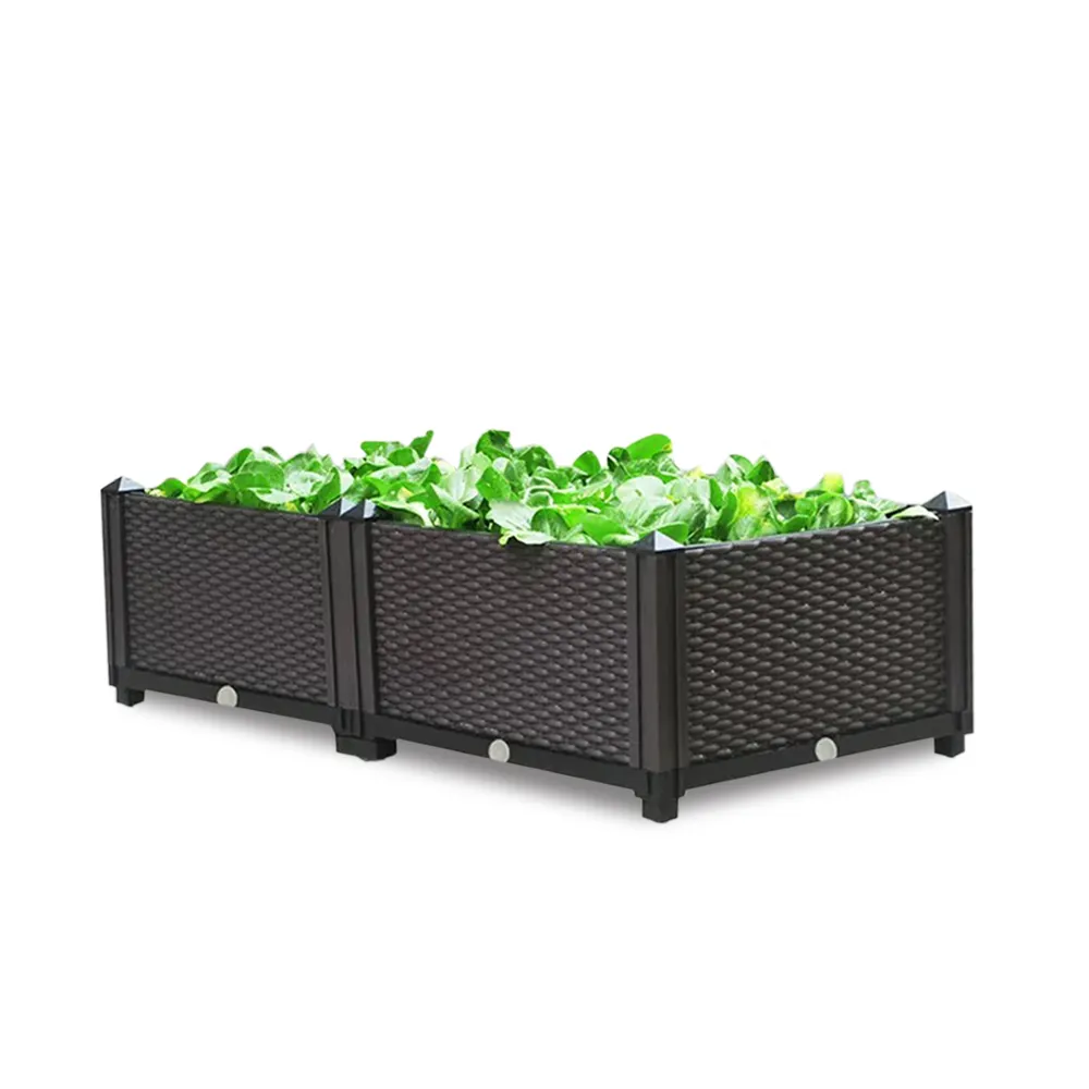 Garden Raised Bed Vegetable Planter Growing Veg Containers Bed with Border