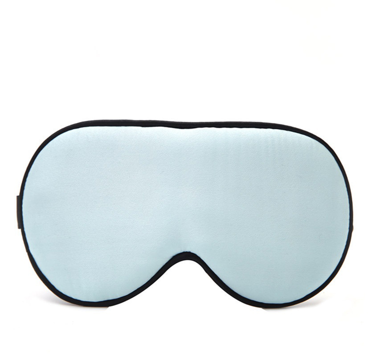 Шелковая маска для сна eyemask большого размера с вышивкой из органического шелка