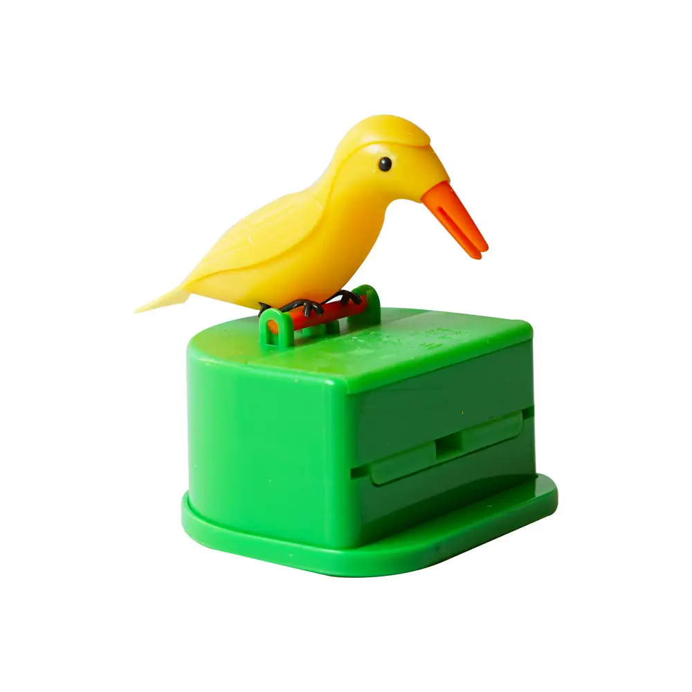 New Type Automatic Toothpick Dispenser Toothpick Storage Box Kitchenware The Cute Bird Model