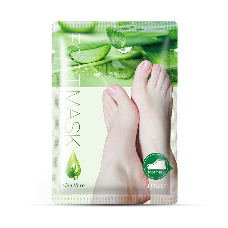 Private Label Foot Shin Care Products Foot Exfoliating Peeling Mask Aloe Vera Moisturizing Smoothing High Quality Foot Mask
