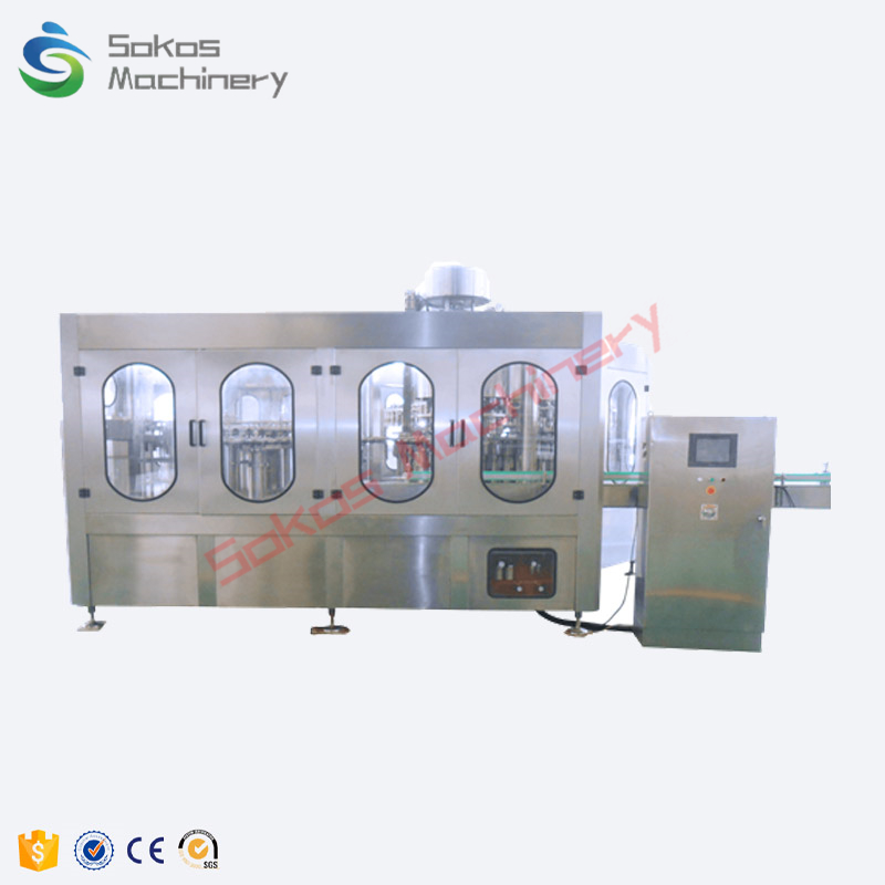 OEM glass bottle aluminium beer vodka filling and capping machine for alcohol drink bottling line