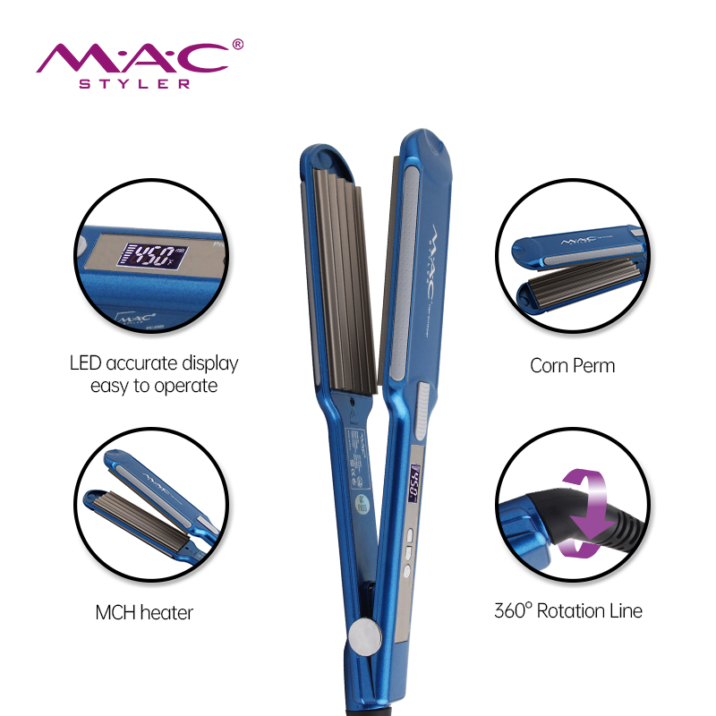 MACstyle Blueness Salon 480F титановая плавающая пластина профессиональные плоские утюги оптовая торговля частная этикетка выпрямитель для волос